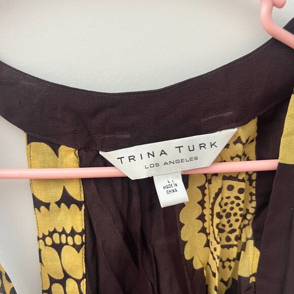 Trina Turk large silk blouse - Picture 5 of 10